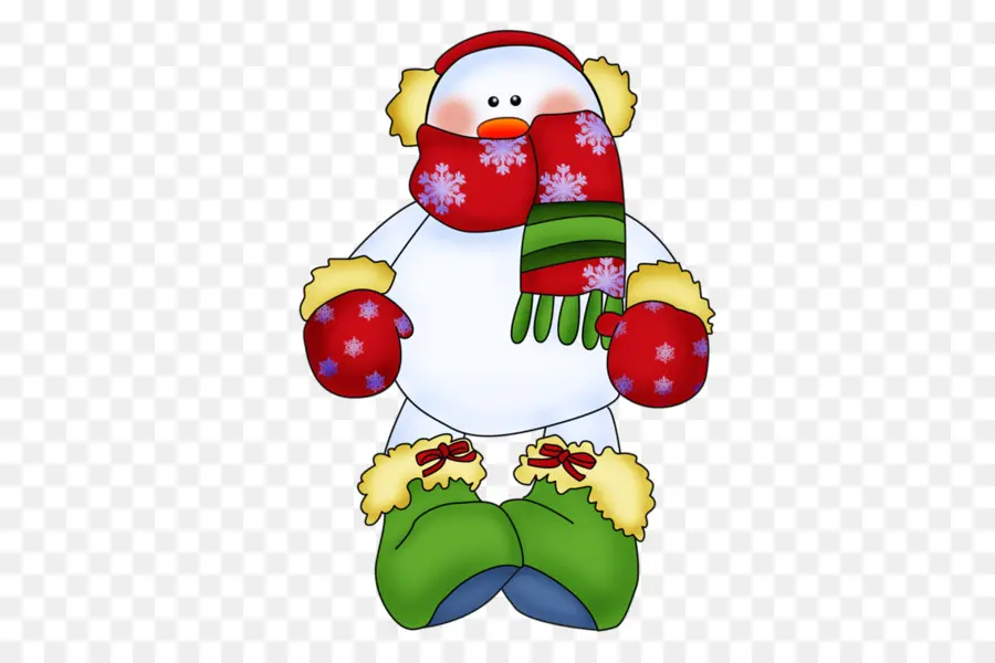 Boneco De Neve Com Botas Verdes，Inverno PNG