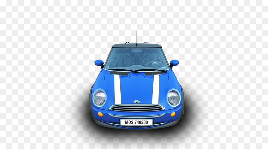 Mini Cooper Azul，Compactar PNG