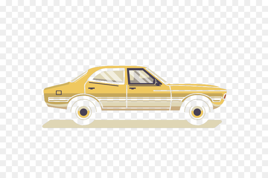 Carro Amarelo，Carro PNG