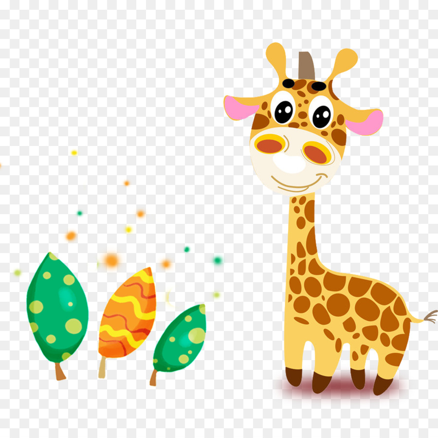 Girafa De Desenho Animado，Bonitinho PNG