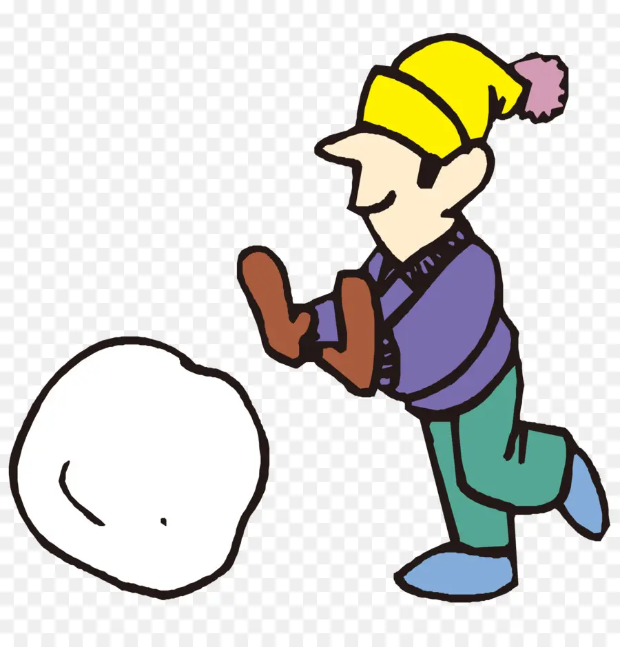 Menino Com Bola De Neve，Inverno PNG