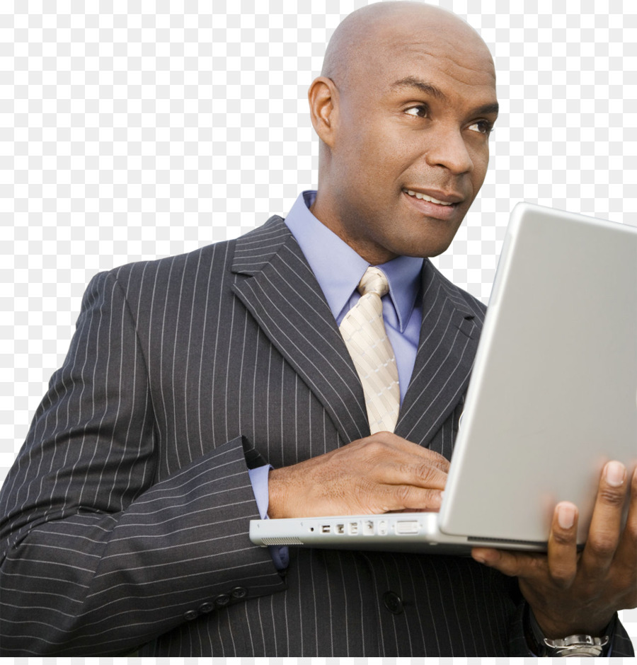 Empresário Com Laptop，Terno PNG