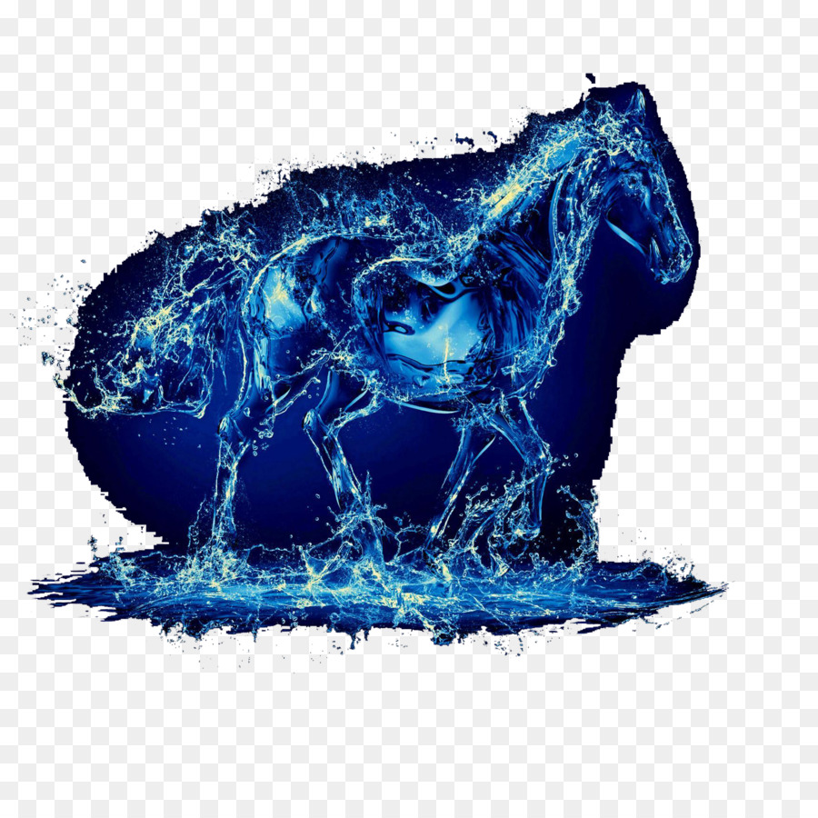 Cavalo Azul，Animal PNG