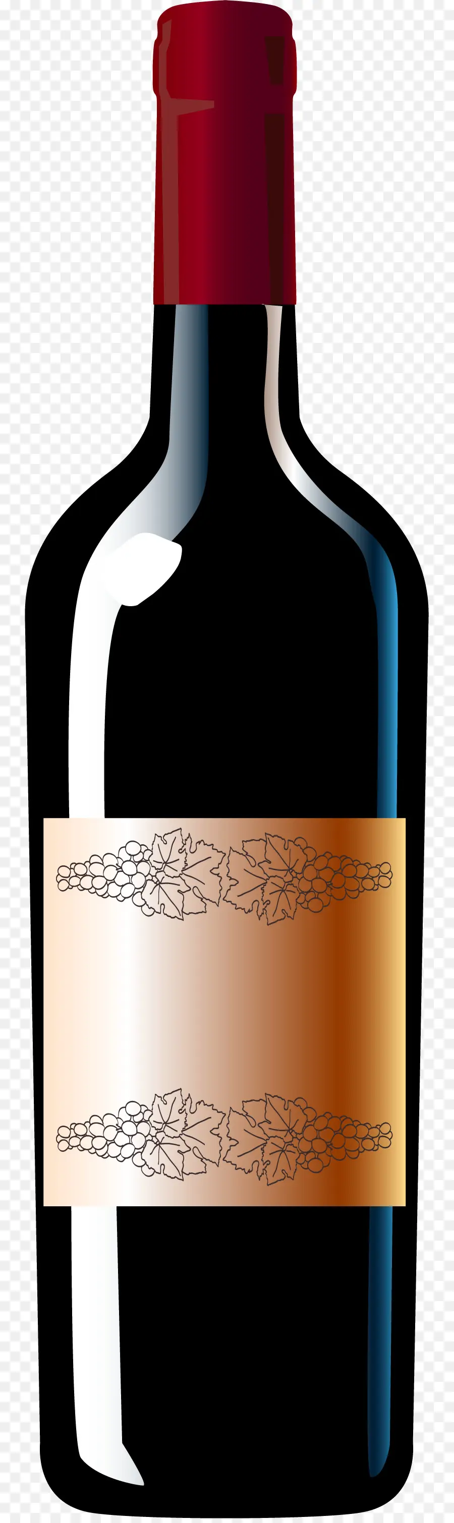 Garrafa De Vinho，Vermelho PNG