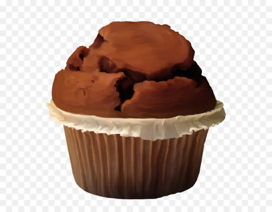 Muffin De Chocolate，Bolinho PNG