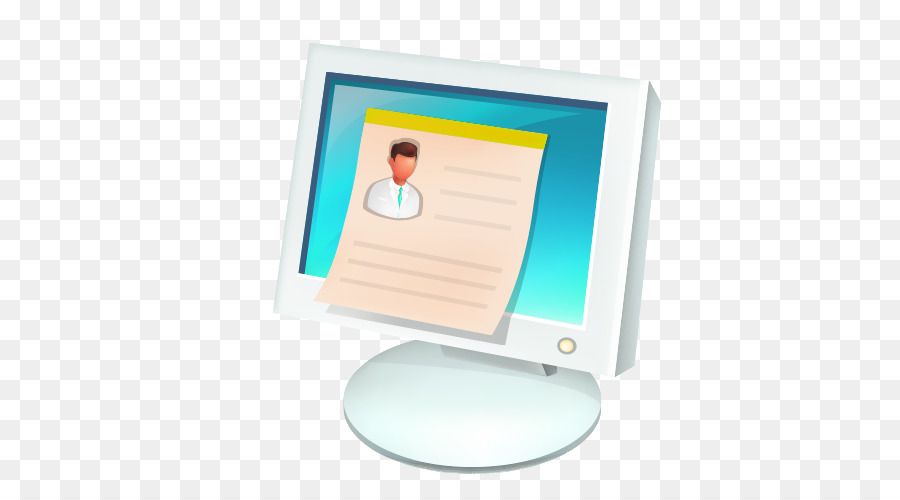 Computador Com Perfil，Monitor PNG