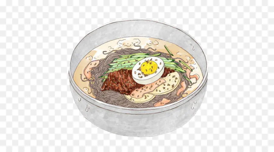 Naengmyeon，Desenho PNG