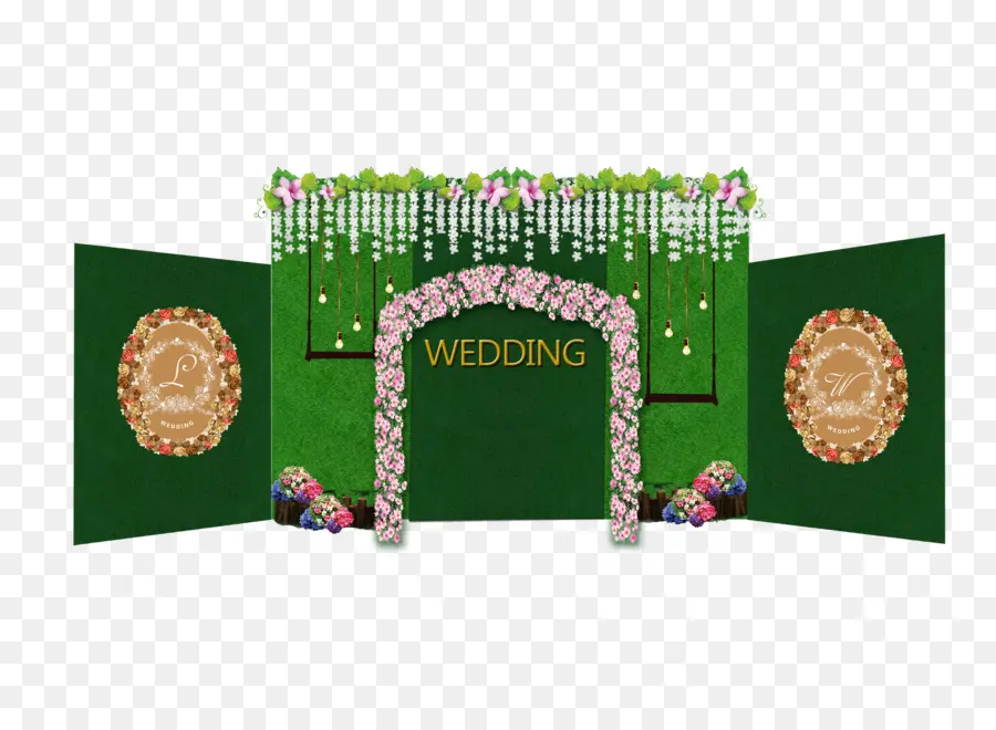 Arco De Casamento，Flores PNG