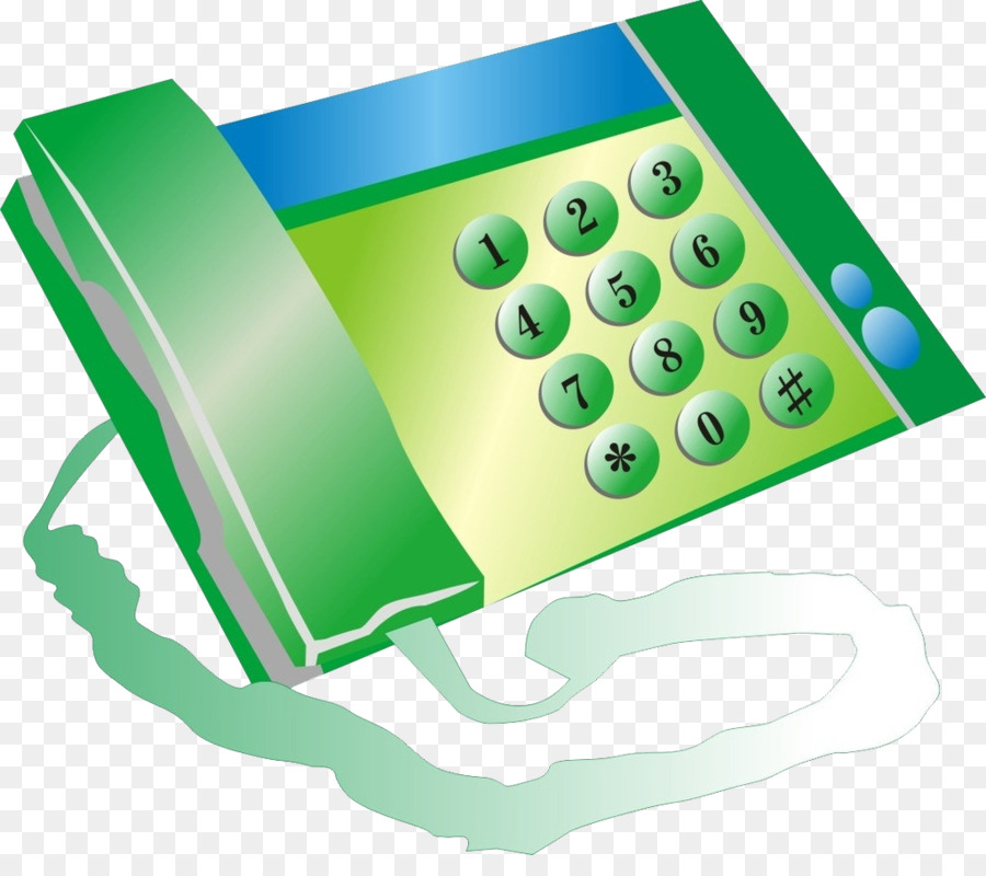 Telefone Fixo，Verde PNG