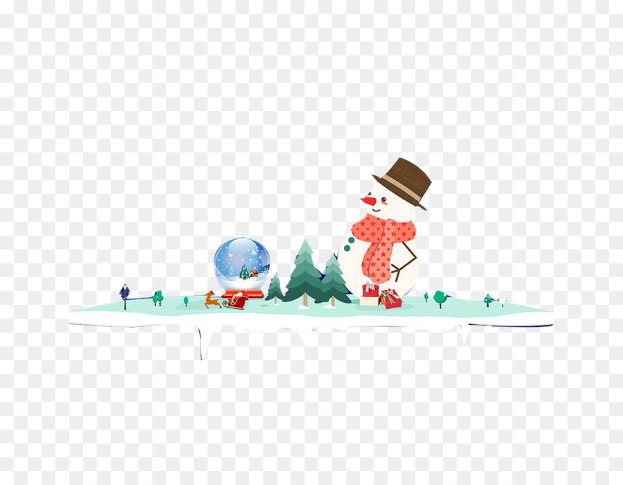 Boneco De Neve Com Globo De Neve，Inverno PNG