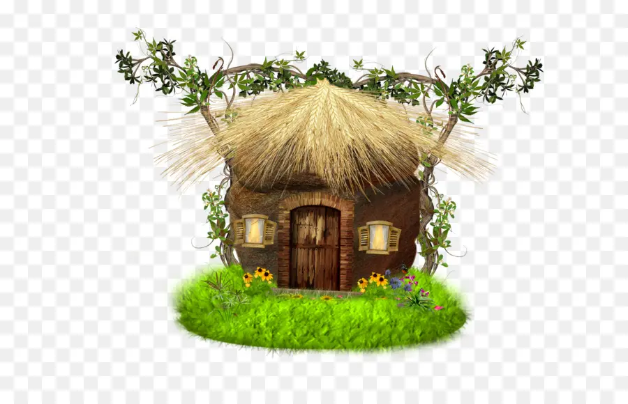 Casa Fofa De Doodle，Cabana PNG