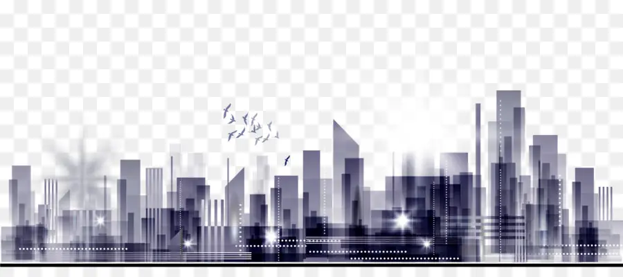 Paisagem Urbana Moderna，Horizonte PNG