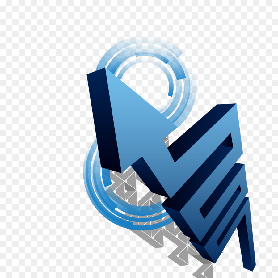 Seta Azul，3d PNG