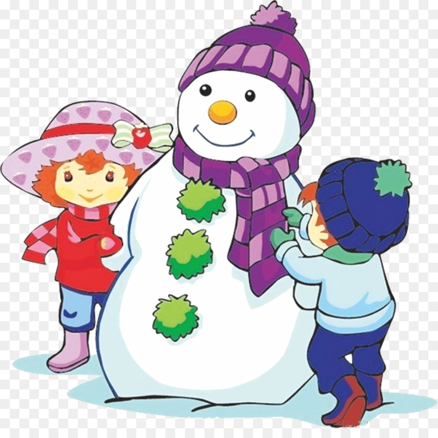 Boneco De Neve Com Crianças，Neve PNG