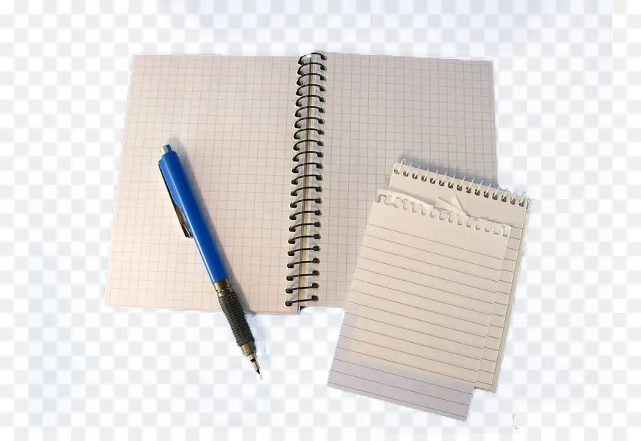 Caderno E Caneta，Espiral PNG