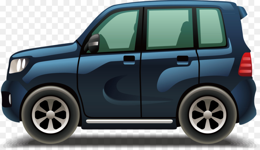 Carro Azul，Carro PNG