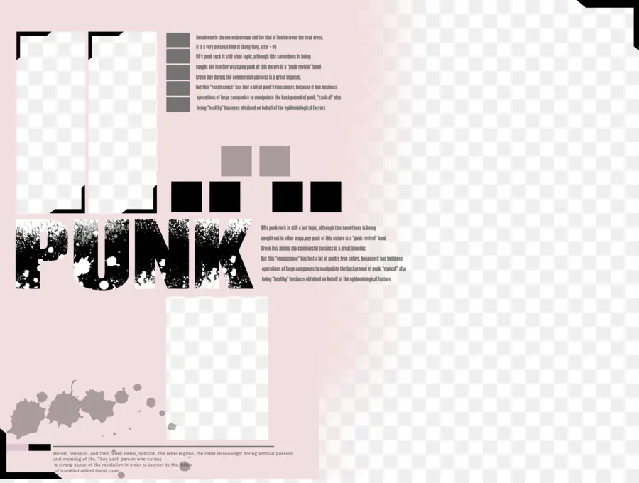 Design Punk，Texto PNG