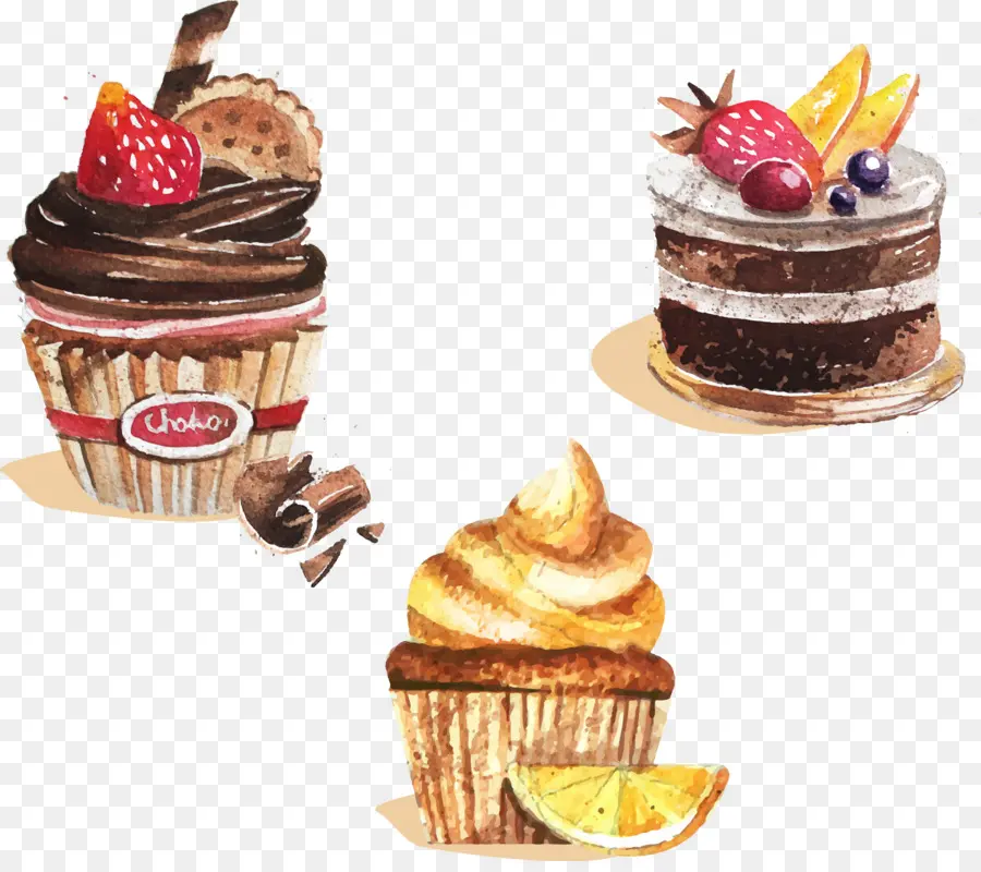 Sorvete，Cupcake PNG