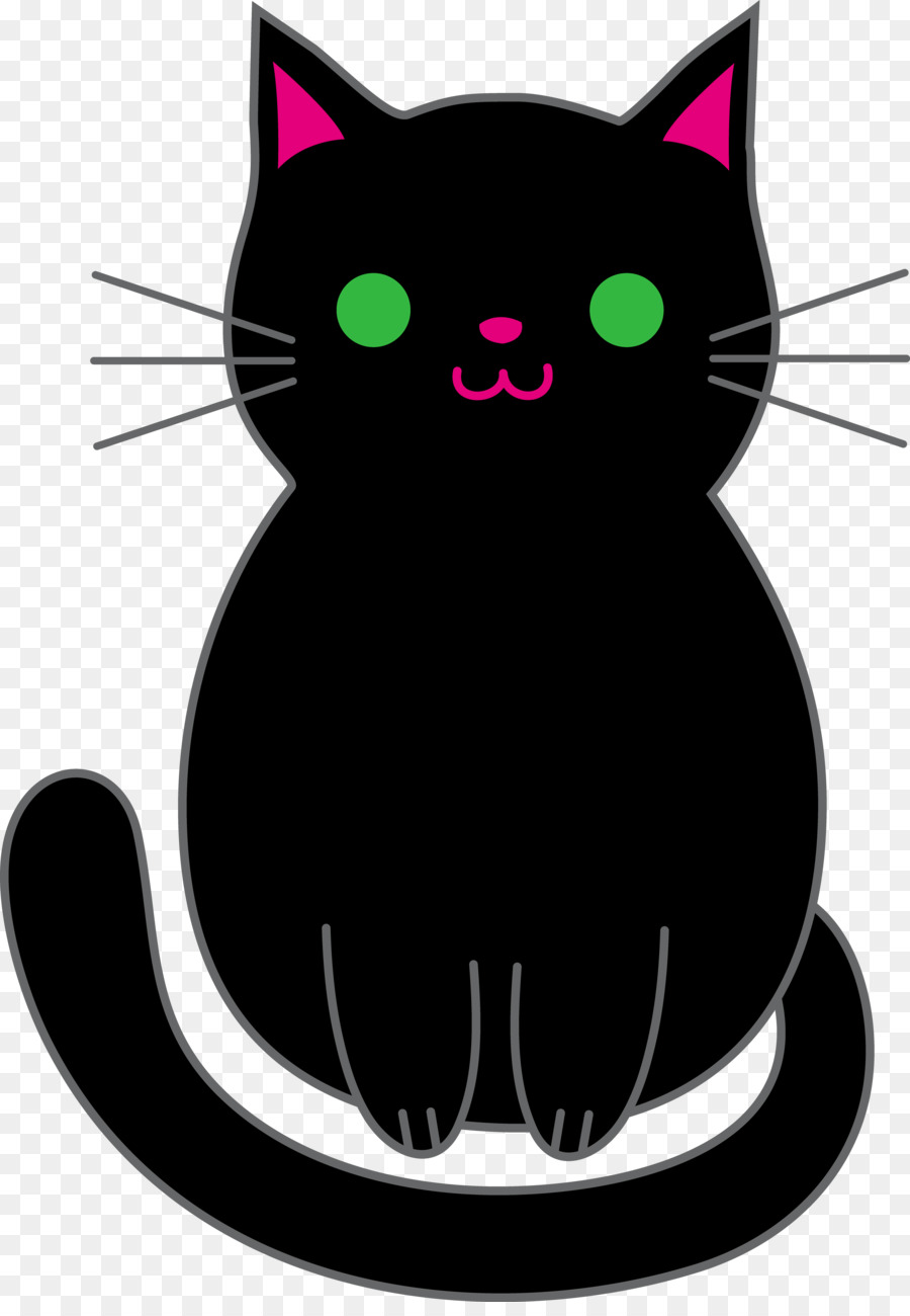 Gato，Preto PNG