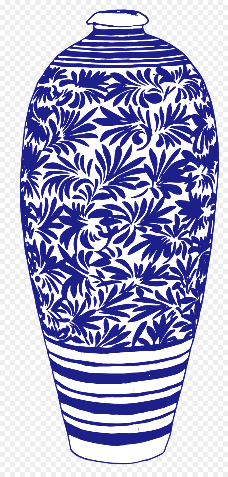 Vaso Azul，Estampado PNG