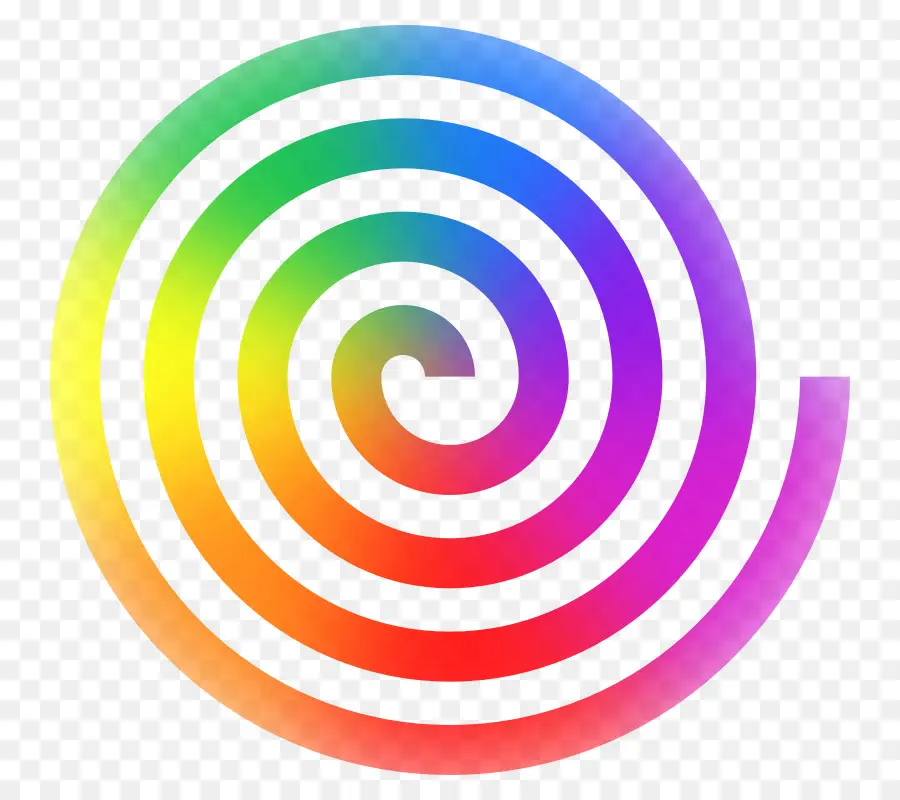 Espiral，Arco íris PNG