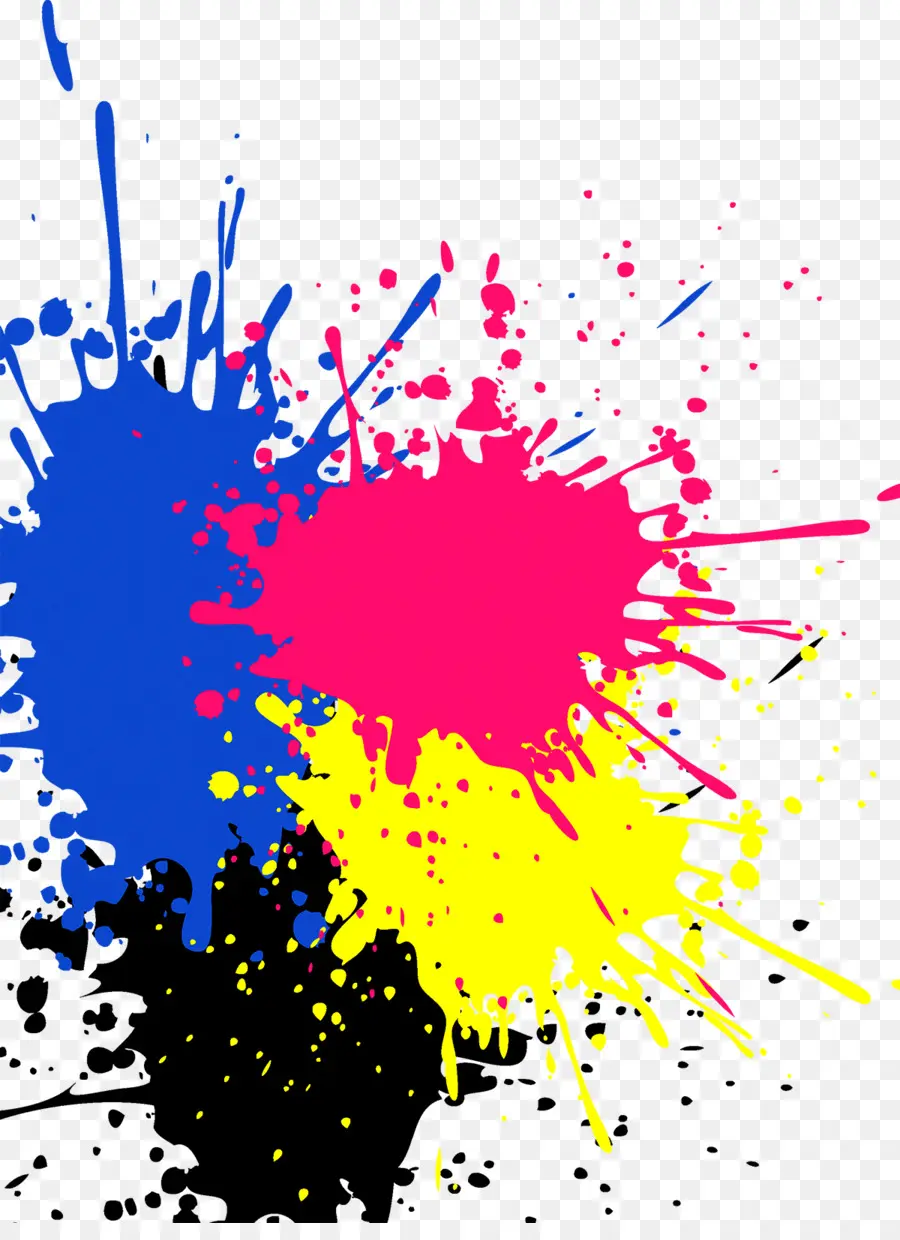 Respingos De Tinta，Cores PNG