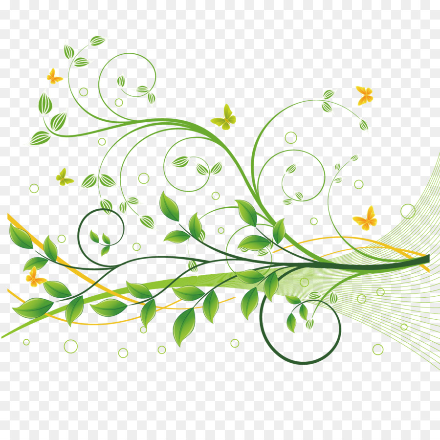 Flor, Verde, Design Floral png transparente grátis