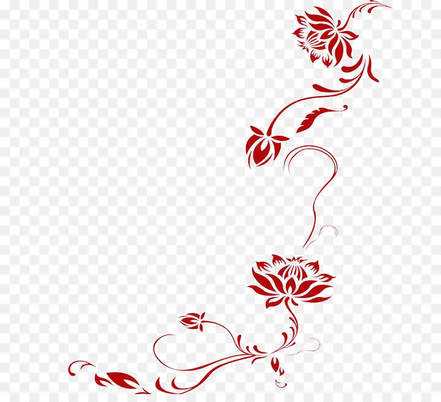 Desenho Floral，Flor PNG