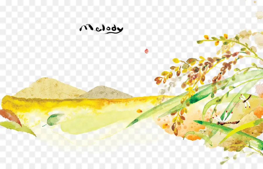 Paisagem Aquarela，Aquarela PNG