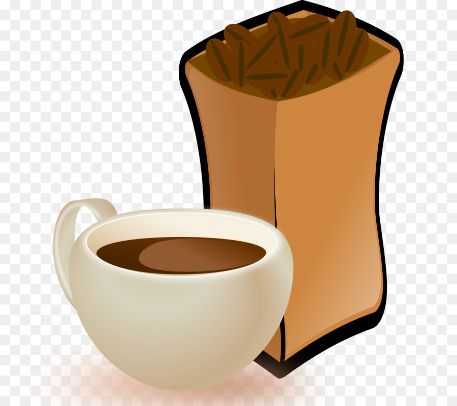 Xícara De Café，Feijões PNG