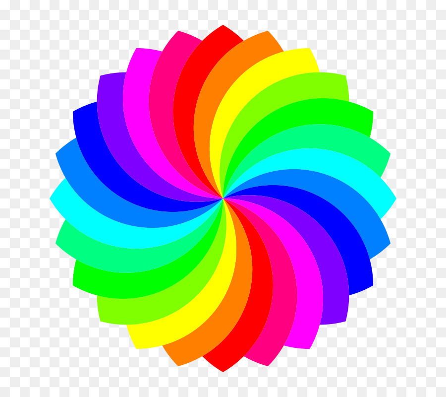 Espiral，Colorido PNG