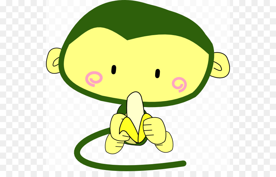 Macaco De Desenho Animado，Banana PNG