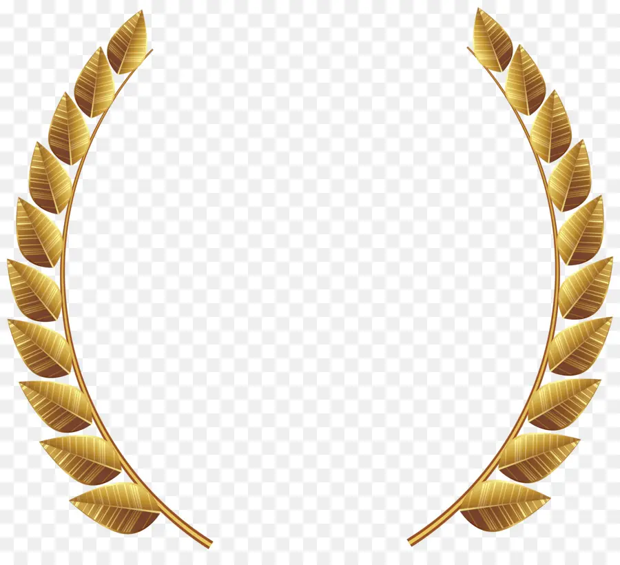 Coroa De Louros，Dourado PNG