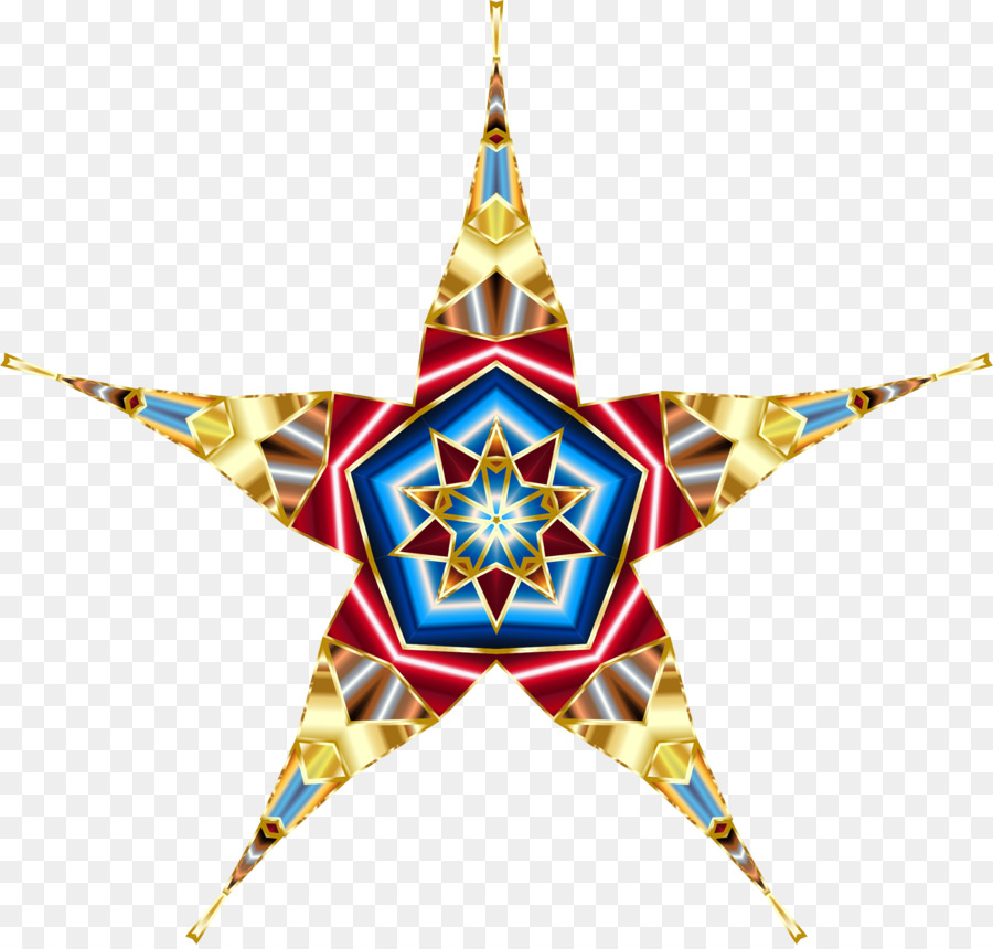 Ornamento De Estrela，Feriado PNG