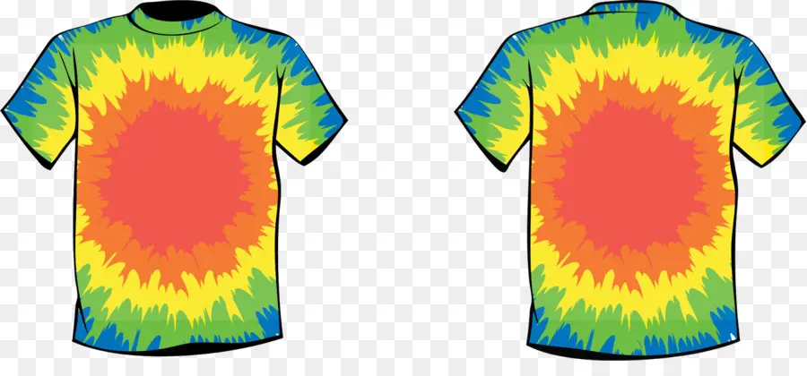 Camisa Tie Dye，Colorido PNG