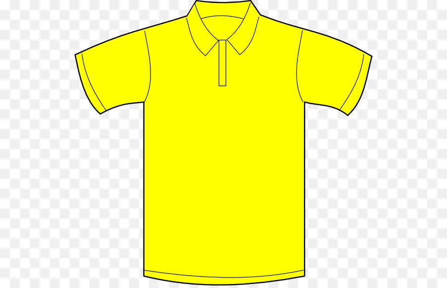 Polo Amarelo，Colarinho PNG