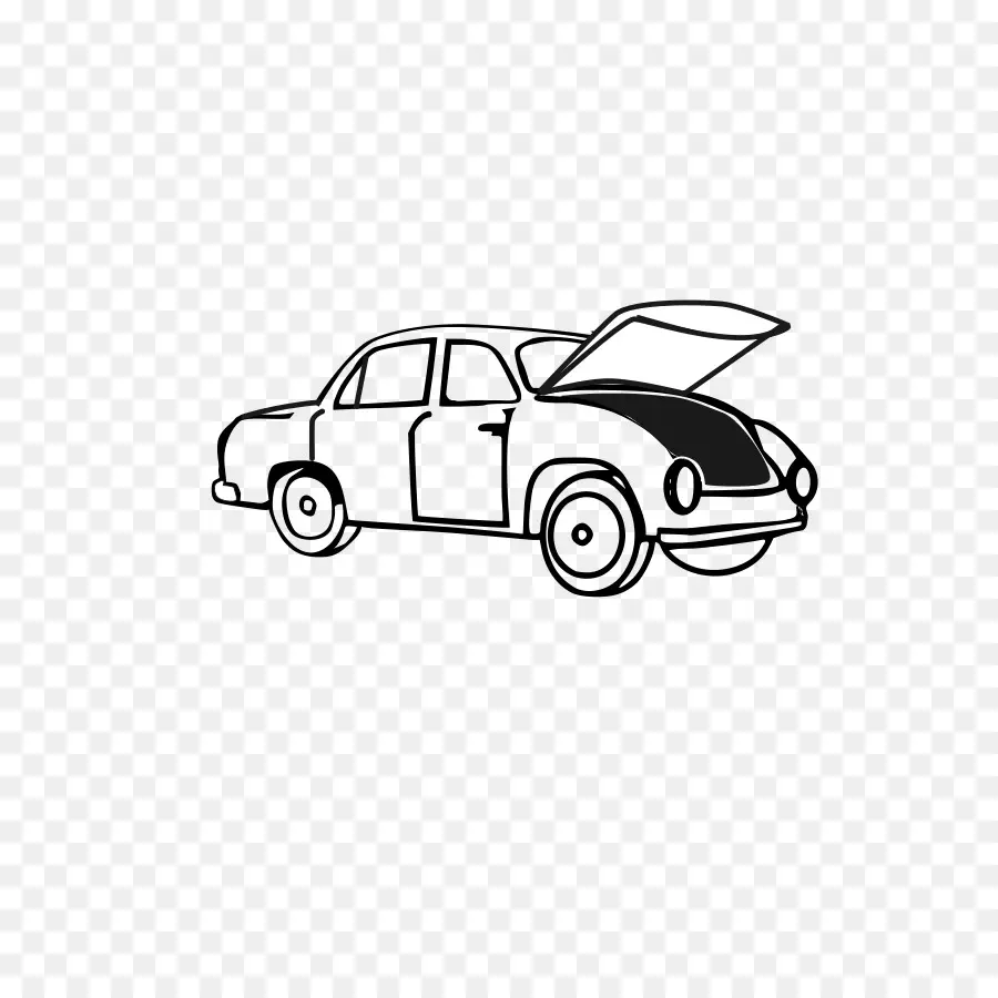 Carro Com Capô Aberto，Carro PNG