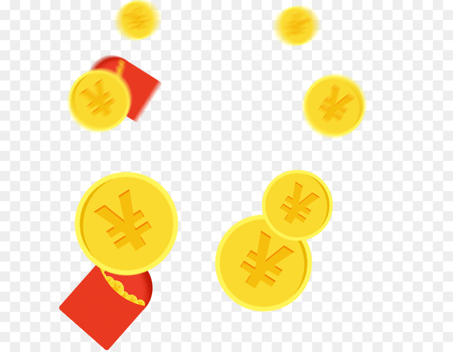 Envelope Vermelho，Moeda De Ouro PNG