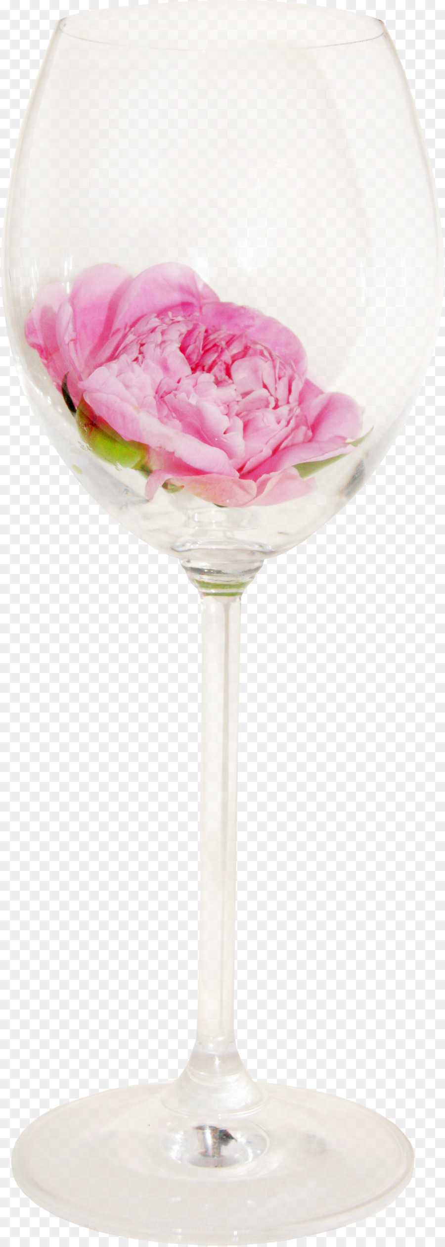 Flor Em Taça De Vinho，Rosa PNG