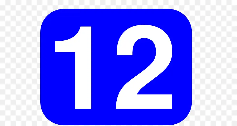 Número 12，Dígito PNG