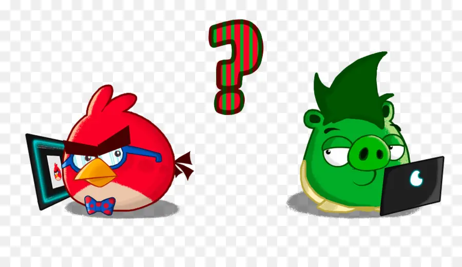 Pássaro Vermelho E Porco Verde，Angry Birds PNG