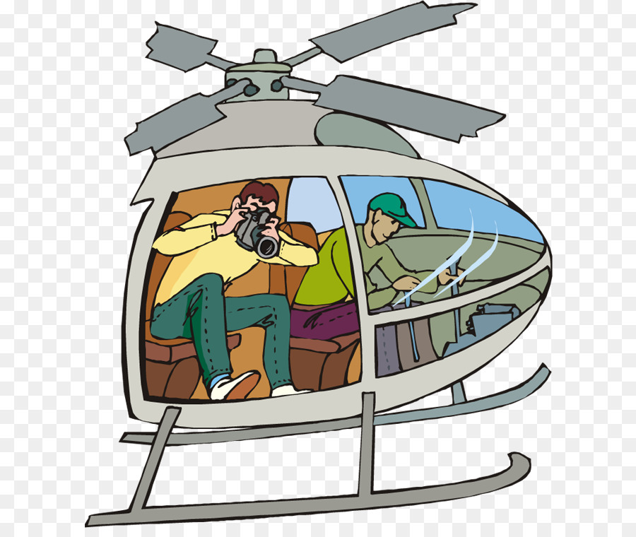 Helicóptero，Cartoon PNG