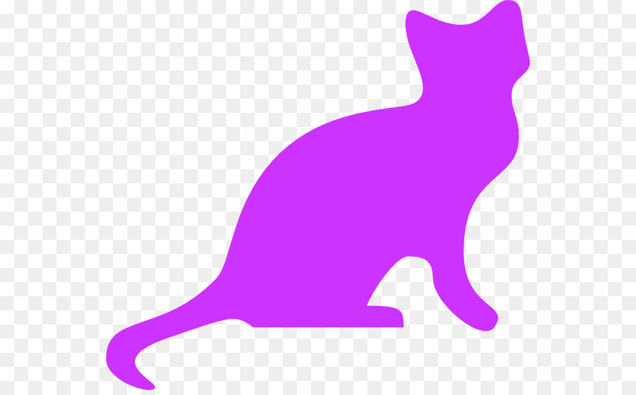 Gato Roxo，Silhueta PNG