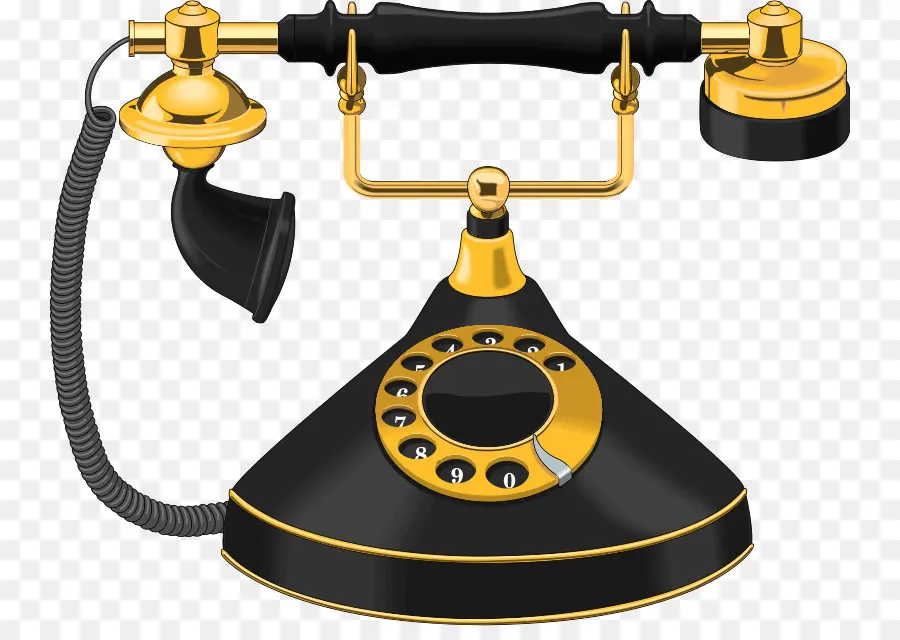 Telefone Preto，Vintage PNG