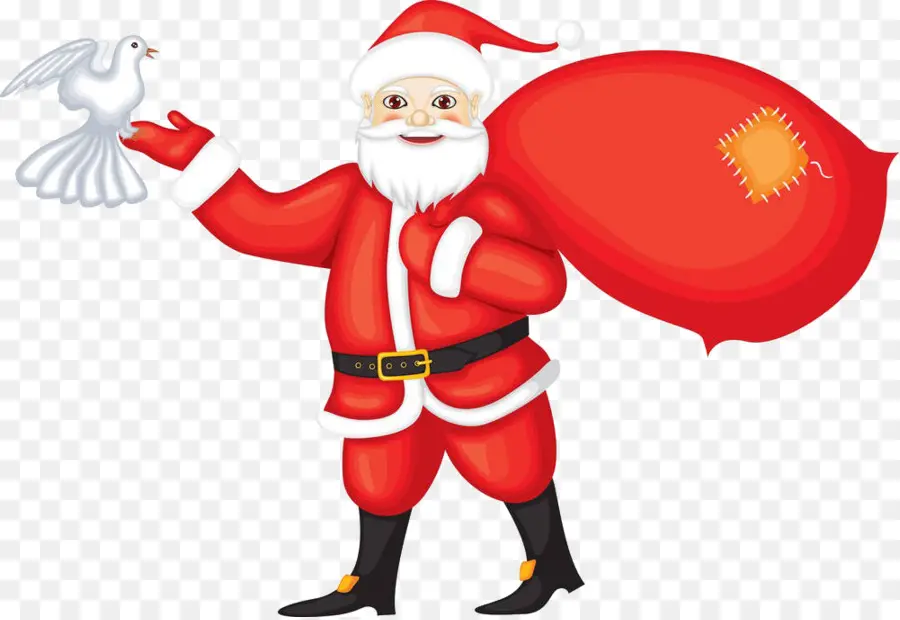 Papai Noel Com Pomba，Papai Noel PNG