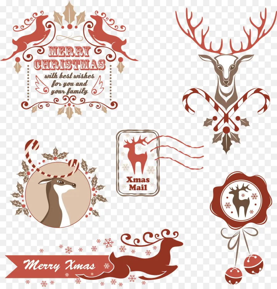 Decorações De Natal，Rena PNG