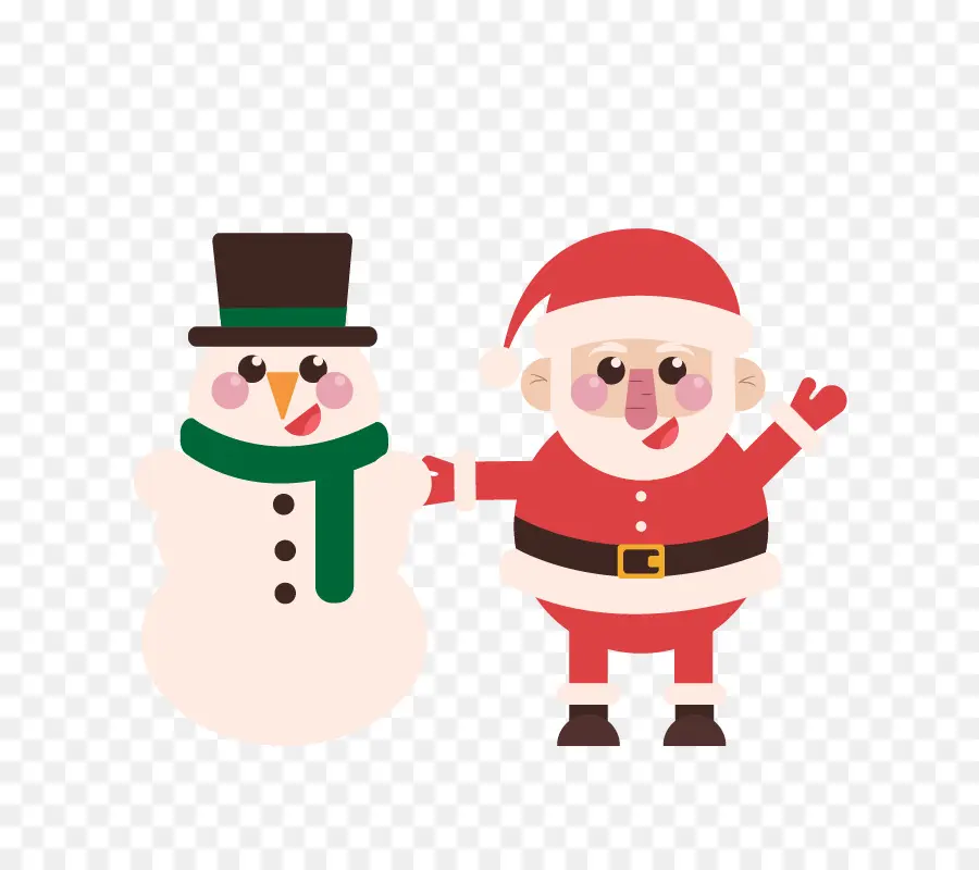 Papai Noel E Boneco De Neve，Papai Noel PNG