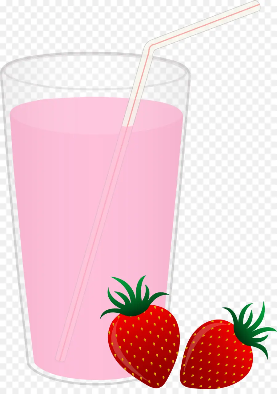 Milk Shake De Morango，Bebida PNG