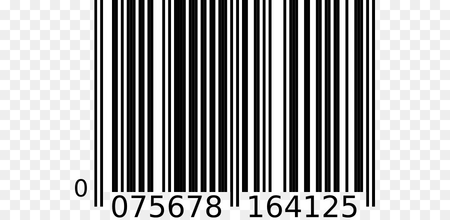 Штрихкод на прозрачном фоне