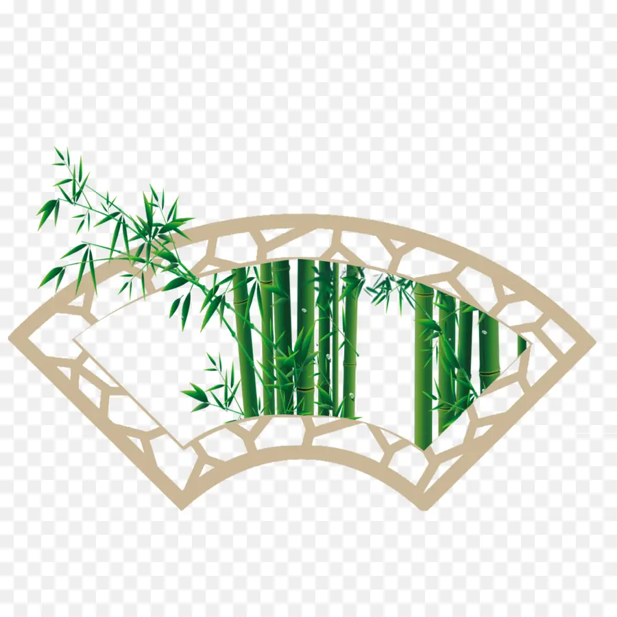 Ventilador De Bambu，Bambu PNG